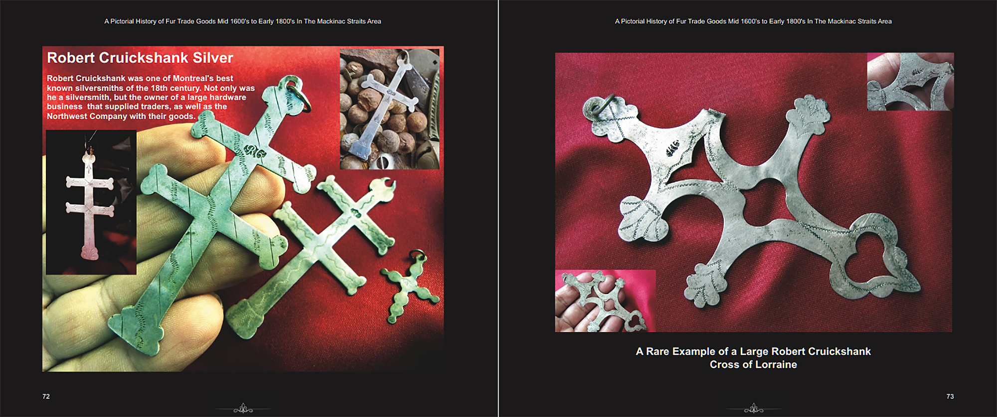 Book spread, Pages 72&ndash;73: Robert Cruickshank Silver